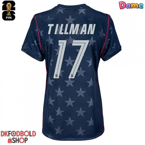 Forente stater Malik Tillman #17 Udebanetrøje Dame VM 2026 Kort ærmer